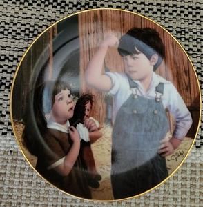 Her Hero by Jim Daly Danbury Mint collectible plate
